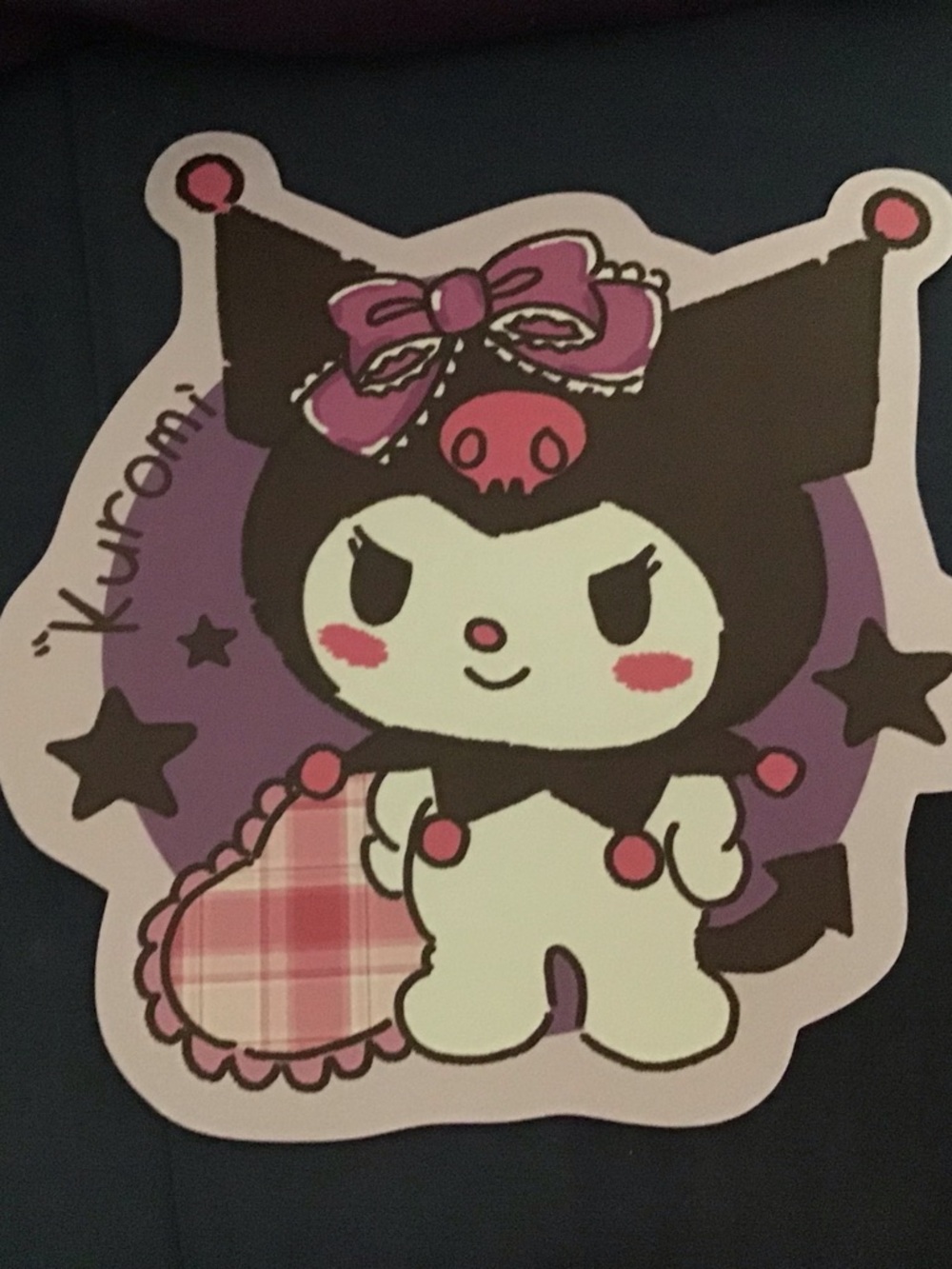Sanrio Kuromi mousepad- Black, Purple, Pink
